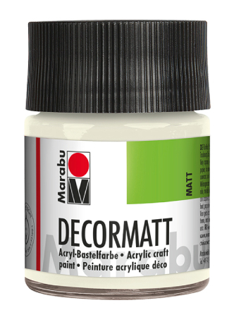 Marabu Decormatt 50ml - 070 Hvit