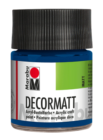 Marabu Decormatt 50ml - 053 Mørk blå