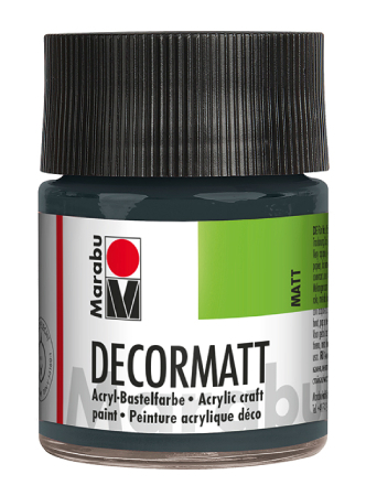 Marabu Decormatt 50ml - 079 Mørk grå