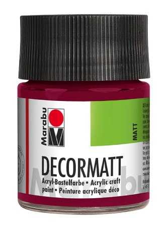 Marabu Decormatt 50ml - 034 Bordeaux rød