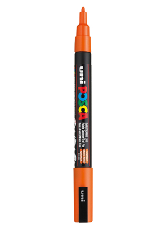 Uni POSCA PC-3M - Fine 0,9-1,3mm - 4 Orange, 