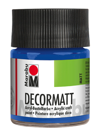 Marabu Decormatt 50ml - 052 Mellomblå