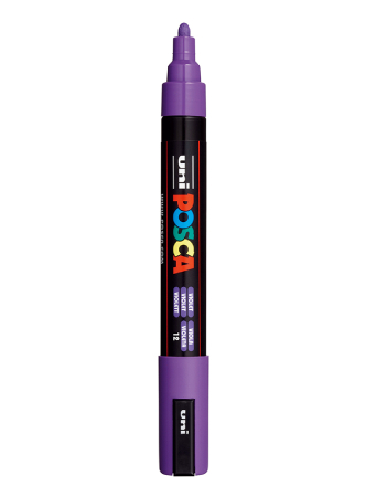 Uni POSCA PC-5M - Medium 1,8-2,5mm - 12 Violet, 