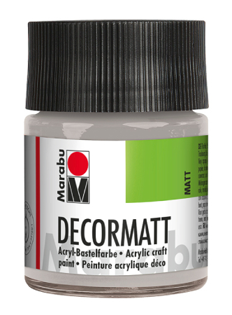 Marabu Decormatt 50ml - 782 Metallic sølv