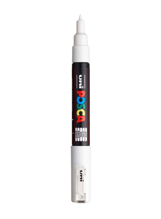 Uni POSCA PC-1M - Extra-Fine 0,7-1mm - 1 White, 