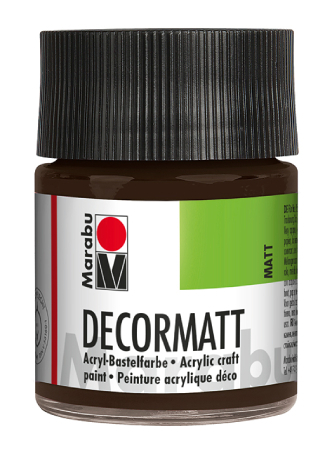 Marabu Decormatt 50ml - 045 Mørk brun