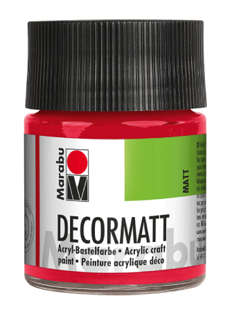 Marabu Decormatt 50ml - 031 Kirsebærrød