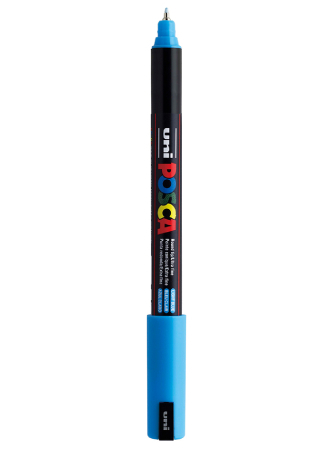 Uni POSCA PC-1MR - Ultra-Fine 0,7mm - 8 Light Blue, 