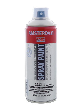 Amsterdam Spray 400ml - 112 Transparent titanium white, 