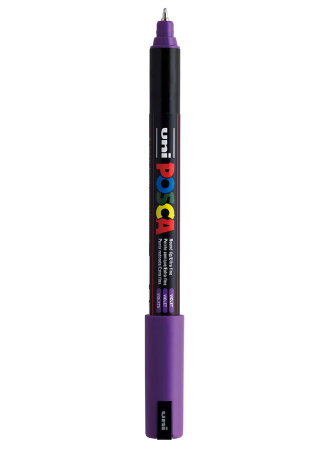 Uni POSCA PC-1MR - Ultra-Fine 0,7mm - 12 Violet, 
