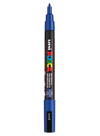 Uni POSCA PC-3M - Fine 0,9-1,3mm - 33 Blue, 